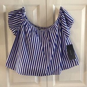 NWT. Zara XS Stripped Top